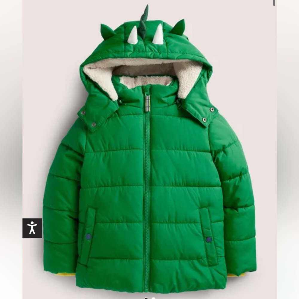 Boys Cozy Winter Dinosaur Coat